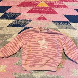 ZARA Zebra Star Sweatshirt